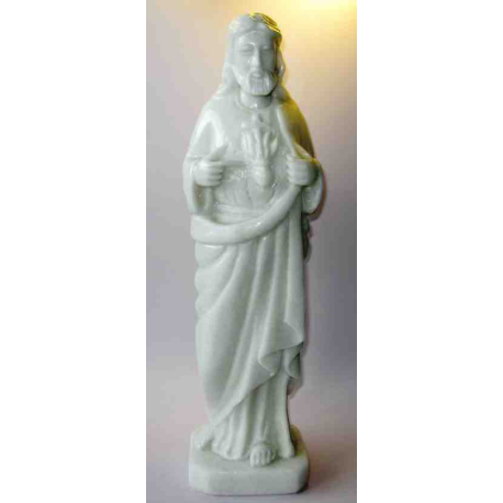 Kristusfigur, hvid marmorsten